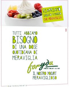 Volantino Yogurteria Foryou