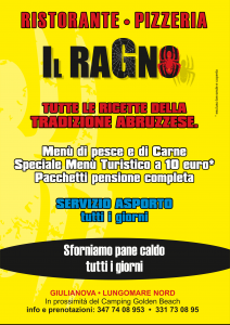 Volantino Ristorante Il Ragno
