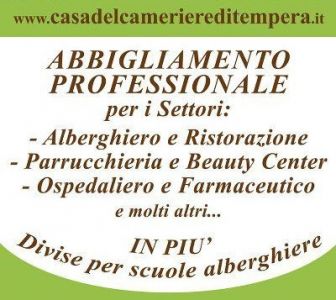 Volantino Abbigliamento lavoro Casa del cameriere