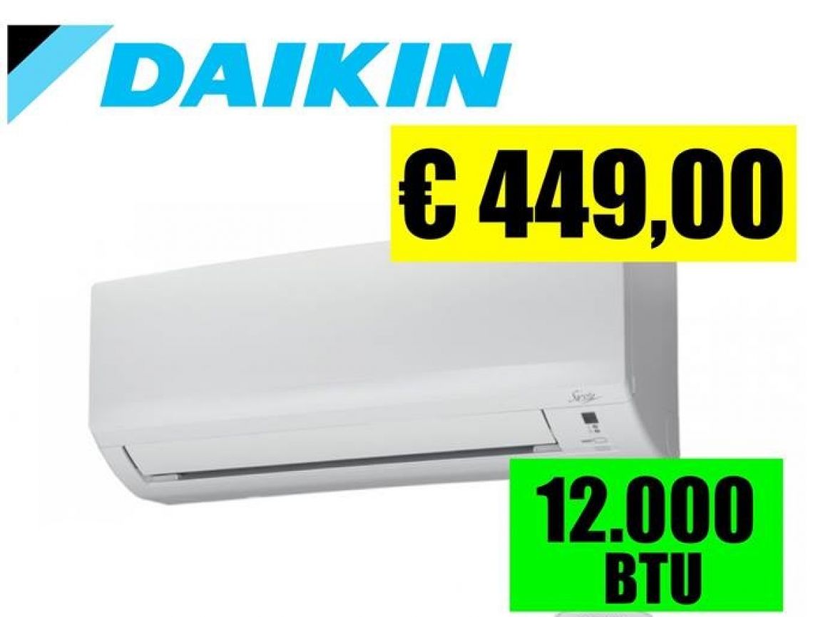 Climatizzatore Daikin 12000 btu inverter classe A+