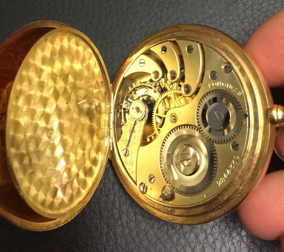 Orologio antico da tasca in oro 