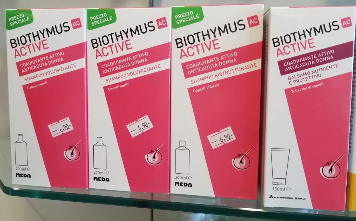Shampoo Biothymus Active anticaduta donna