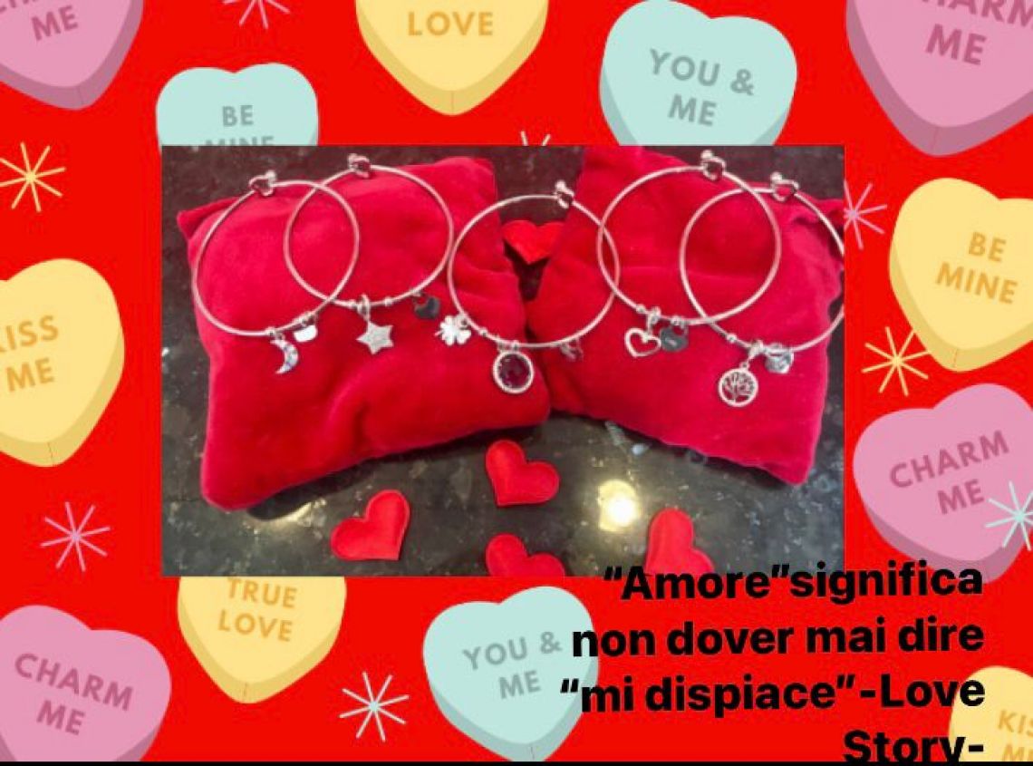 Per San Valentino un bracciale in acciaio con zirconi e pietre