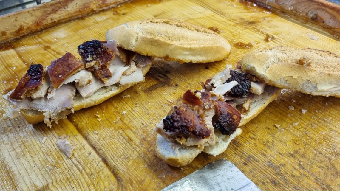 Panino con la Porchetta dell'azienda 