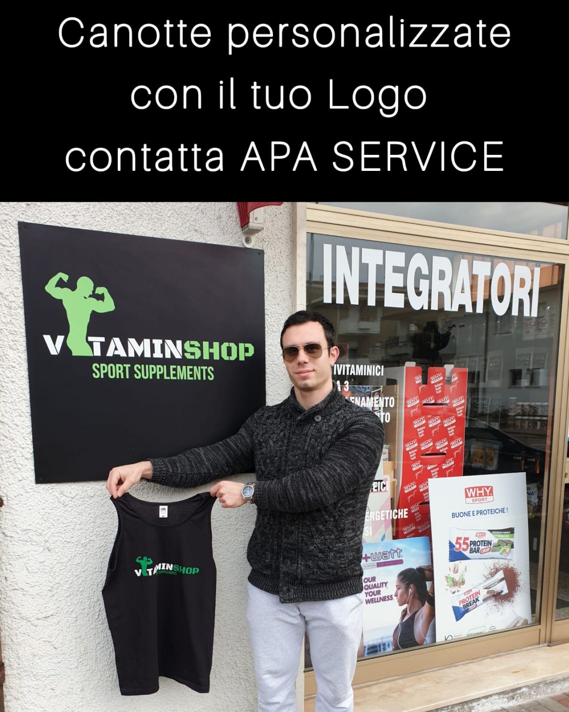 Maglie e Canotte personalizzate contatta Apa Service