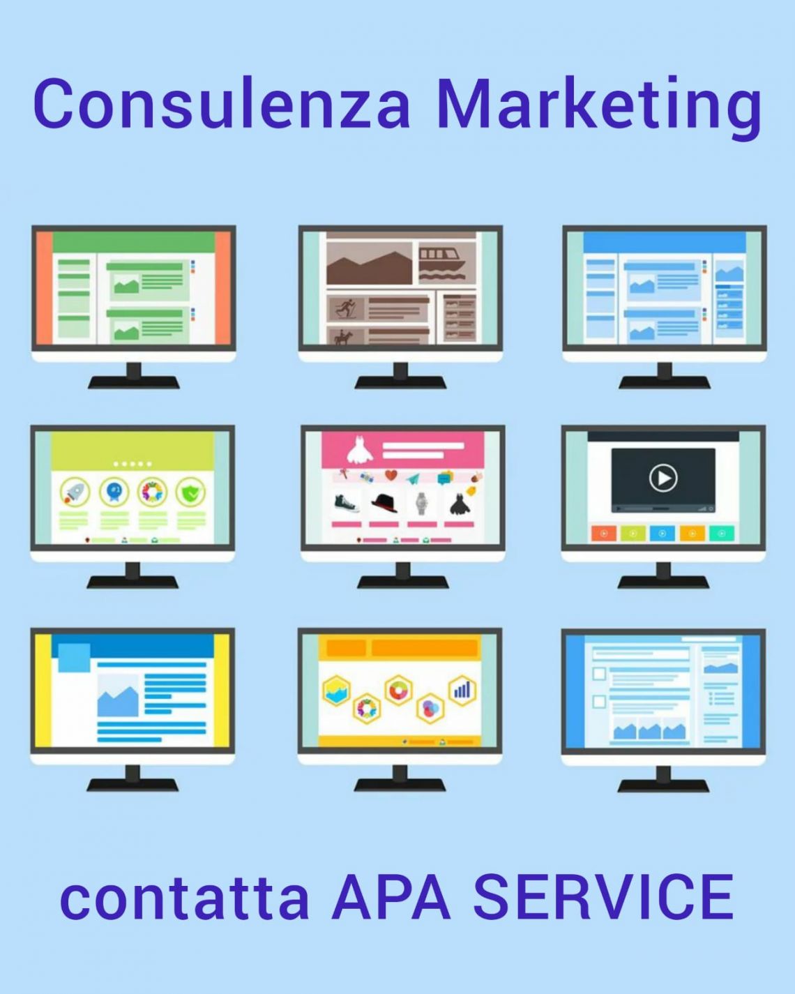 Consulenza Marketing online e offline contatta Apa Service