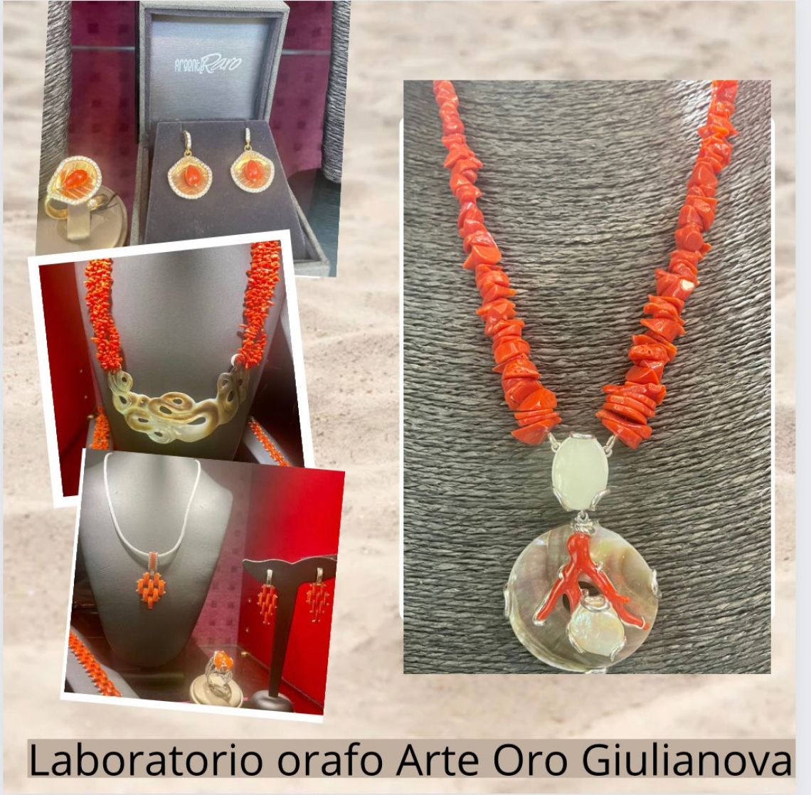 Realizzazione della Collana con ciondolo in Corallo 