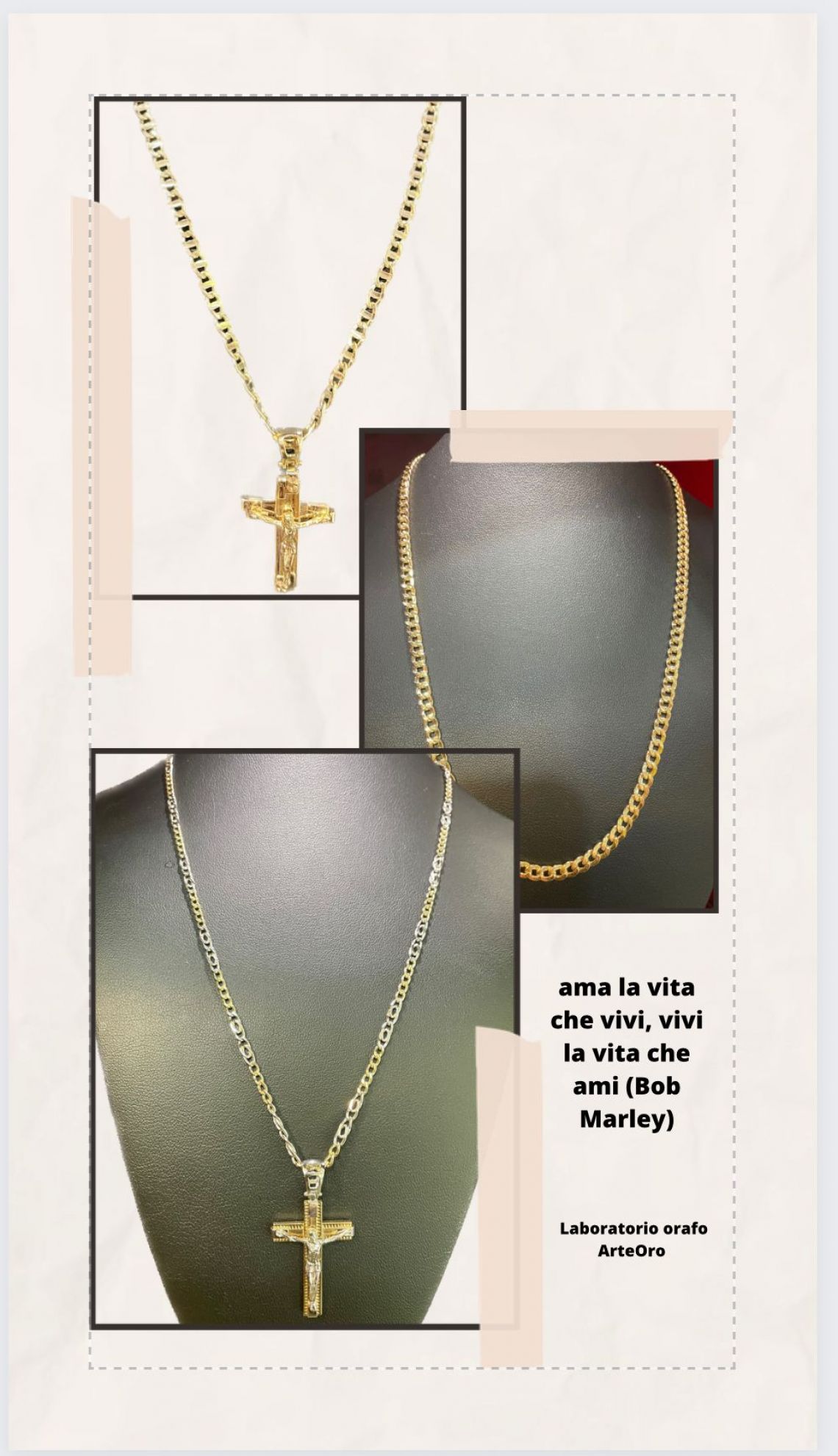 Collane in oro e argento personalizzate sia per la donna e l'uomo
