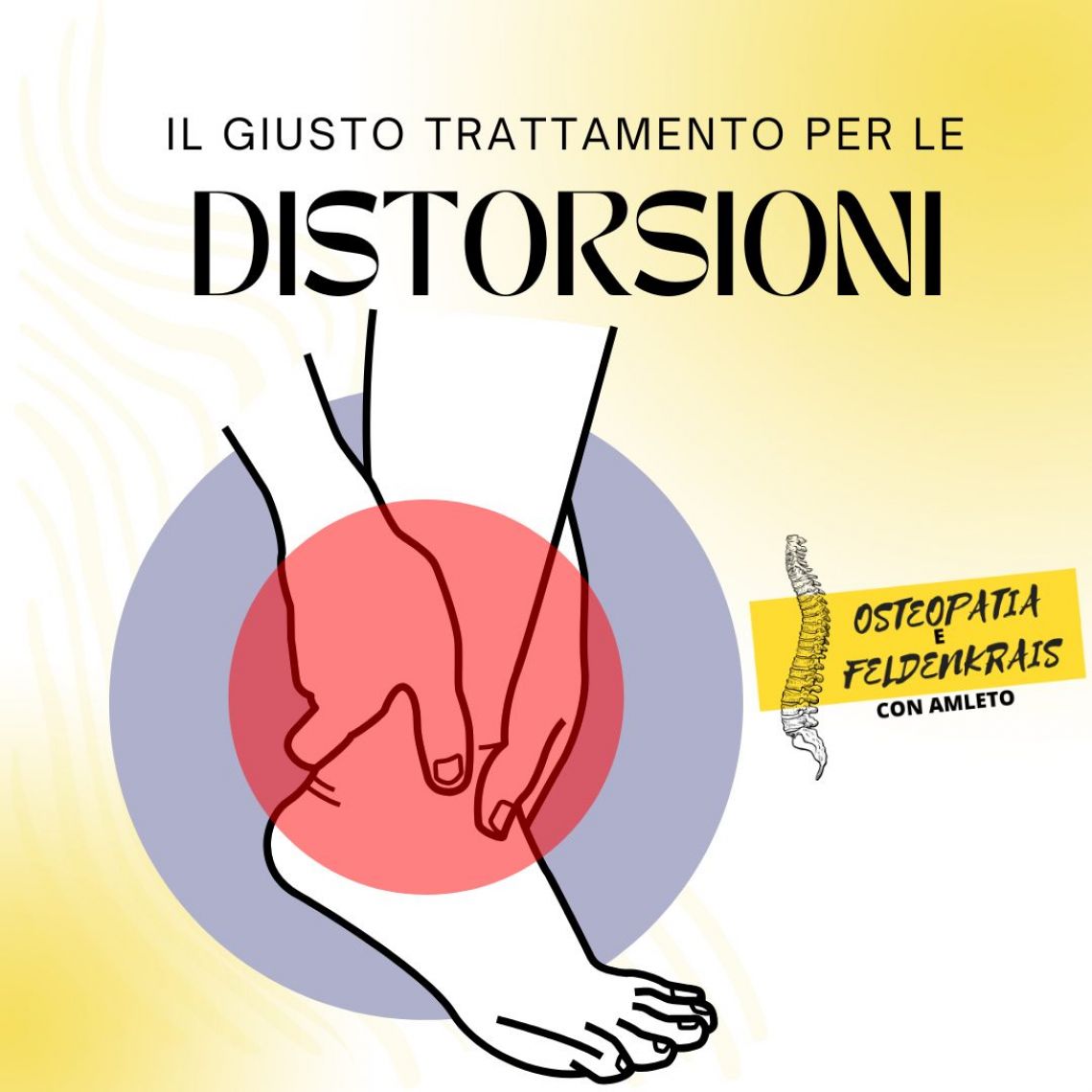 Trattamento delle distorsioni con l'Osteopatia e Feldenkrais con Amleto