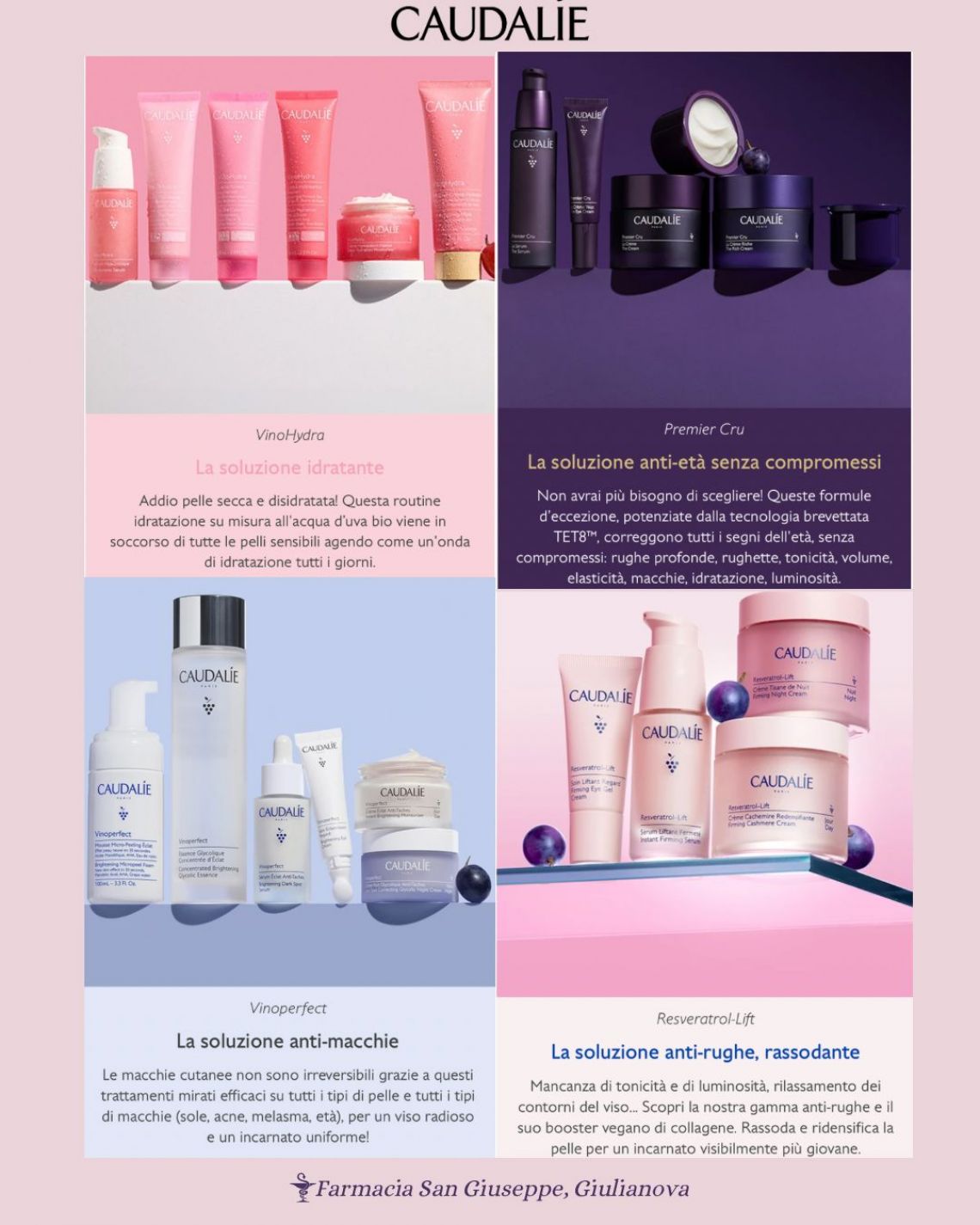 Prodotti CAUDALIE per corpo e viso